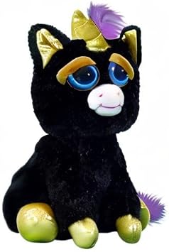 Feisty Pets Gloria Golddigger Black Unicorn
