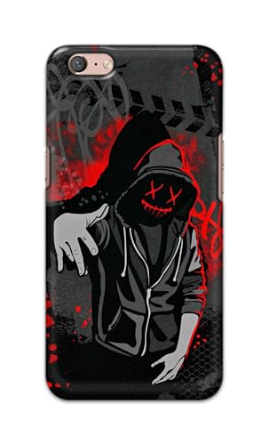 Image of Printed Hard Back Cover for Oppo A71 2017 Back Cover (Hoodie Rapper) -190724(EA)