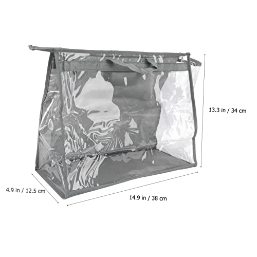 Garment Bags for Hanging Clothes Space Saver Pvc Bag Hanging Storage Pouch Light Material Home Storage Pouch Grey4