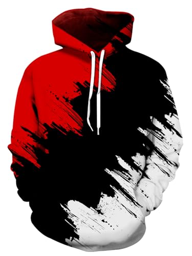 Kasbao Graphic Hoodies for Men Sweatshirts Unisex Mens Hoodies Pullover for Teen Boys 16-18 Cool Designer