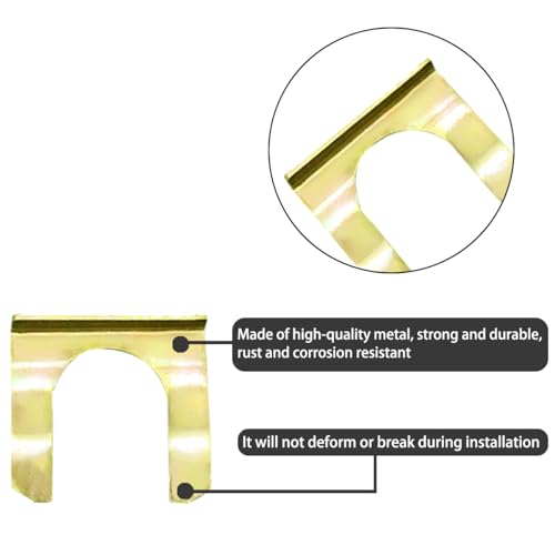JNNJ 15 Stück Klemmschellen für Bremsschlauch für Auto, Halteclip aus Metall in U-Form für Parkplatz, für Fahrzeuge zum Parken (Nr. 12)