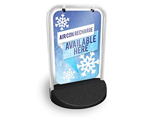 Air Con Recharge Swinger Pavement Sign MEGA Listing Outdoor Street Advertising Display…