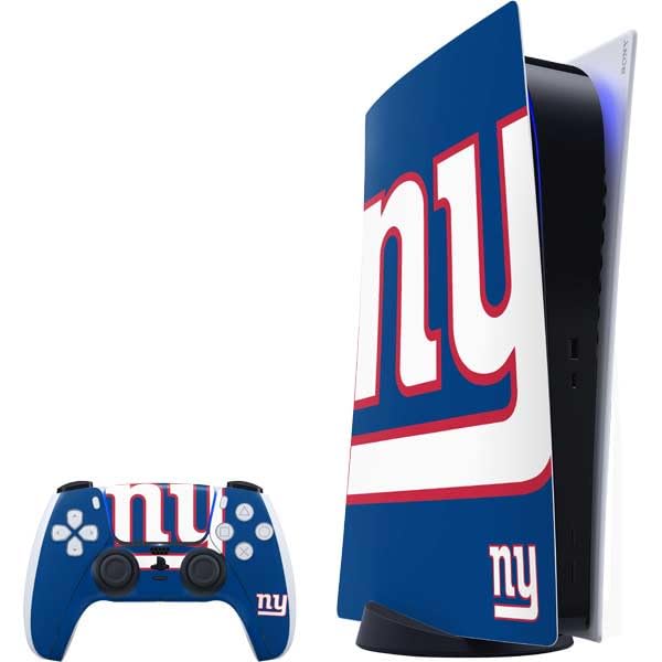 Skinit Decal Gaming Skin Compatible with PS5 Bundle - Officially Licensed NFL New York Giants Large Logo Design