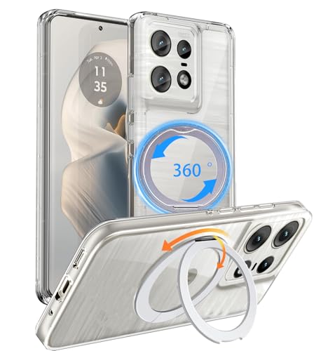 FOR Motorola Moto Edge 50 Pro/50S Pro p P[X g[GbW50 Pro MOSAH1 Jo[ MagsafeΉ Moto Edge 50v Jo[ 360°]X^h JYی ^t[ 