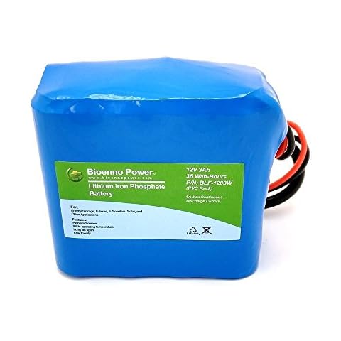 Bioenno Power 12V, 3Ah LFP Battery (PVC, BLF-1203W) Cover
