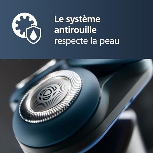Philips Series Rasoir électrique 100 pourcent étanche technologie SkinProtect tête flexible à 360° 1 h de charge / 5 min Charge rapide capot de protection modèle X500400 - vue 6