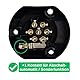 7-pol Anhänger Steckdose, inkl. Abschaltautomatik, nach ISO 1724 genormt, für 12 V Systeme, mit Feder-Klappdeckel, 7pol Steckdose, 7pin Anhängerdose, 7 polig Buchse Adapter, 7 pole Stecker Dose Hänger