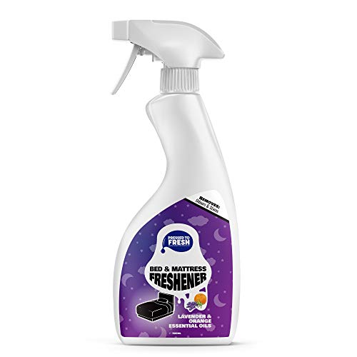 Natural Bed & Mattress Cleaner Stain Remover Deodoriser – Lavender Essential Oils – Enzyme Cleaner – 500ml by PRESSED TO FRESH