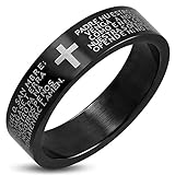 a2 stahl erfahrungen  Drehbarer Ring für Vater Unser spanisches Damen und Herren Stahl Größe 9 USA 19,5 Italienisch A2