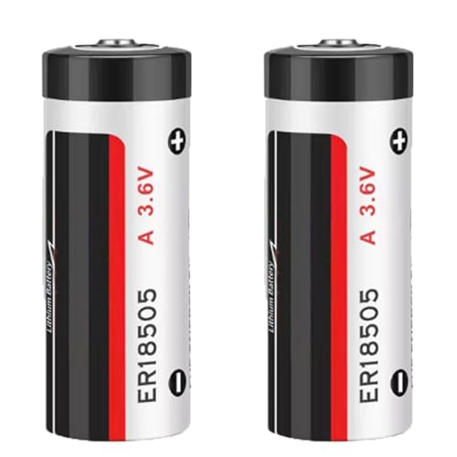 MEELER 2 PCS A Size 3.6V 4000mAh ER18505 Lithium Battery Non Rechargeable