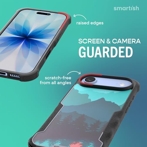 Image of Smartish iPhone Air MagSafe Case - Gripzilla Protective Magnetic Case for Men [Rugged + Tough] Military Grade Heavy Duty Grip Armor - Drop Tested for iPhone Air - Moving Mountains
