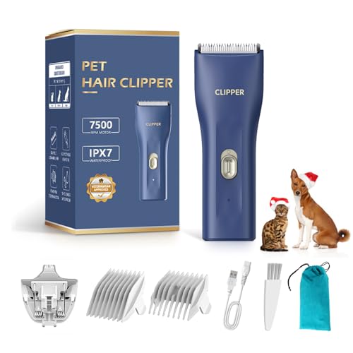 Kit de toilettage MTS006 Prowerful Home bleu pour chiens et chats 2 en 1