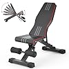 OUNUO Adjustable/Foldable Weight Bench, 660LBS Home Gym Workout Bench Lifting Sit-up Exercise Bench for Bench Press