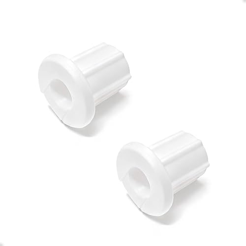 FANRTE 1/2" Wall Hole Cable Feed Through Bushing Cable Grommet for Various Cables(Coax Coaxial Cable/Network Cable/CCTV Cable) with a Diameter Less Than 8 mm without connectors,2 Pack - White