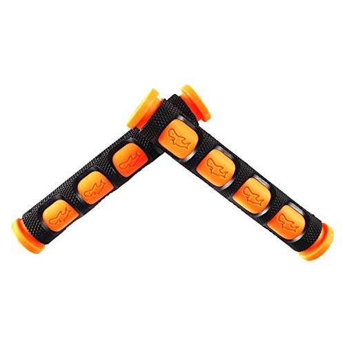 Wharick Housse de protection en silicone pour guidon de vélo - Pour VTT, vélo de route - Souple et antidérapant - Orange Cover