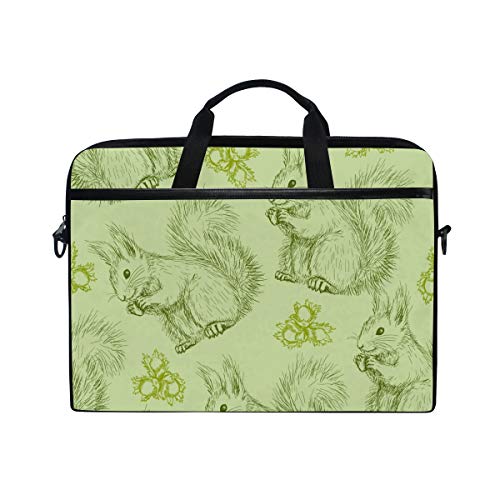 Sacoche à bandoulière pour ordinateur 14" motif écureuils idéale pour le bureau