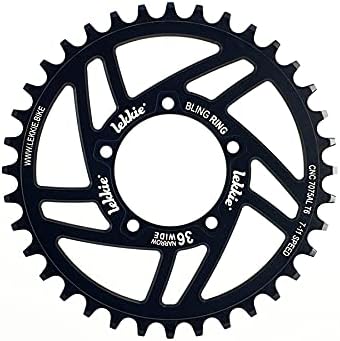 windmeile | Lekkie Bling Ring chainring, 36T, for Bafang BBS01 and BBS02, chain ring, chain ring, bike, e-bike, pedelec