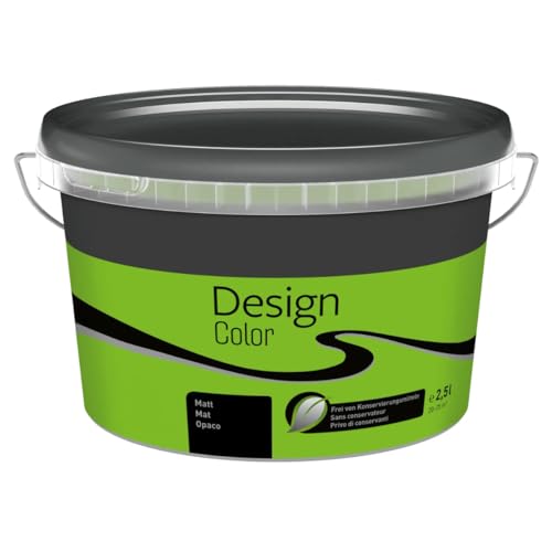 TMPpro Premium Wandfarbe Innen 2,5 L – Design Color – Hochdeckend & Abwaschbar – moderne Farben (Grün (Limone))