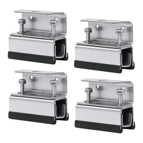 predolo Kit de Montage de Supports de Galerie de Toit pour Fourgonnette, Pièces de Rechange en Acier Inoxydable, Ensemble de 4 Pièces à Trou Unique