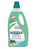 Sanytol Nettoyant Désinfectant Sols et Surfaces sans Javel Pin de Méditerranée 1 L - Lot de 4