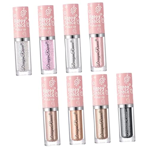 SHERCHPRY 8Piezas Ojos Líquida Paleta De Maquillaje Para Ojos Larga Duración y Resistente Para Maquillaje Fiesta