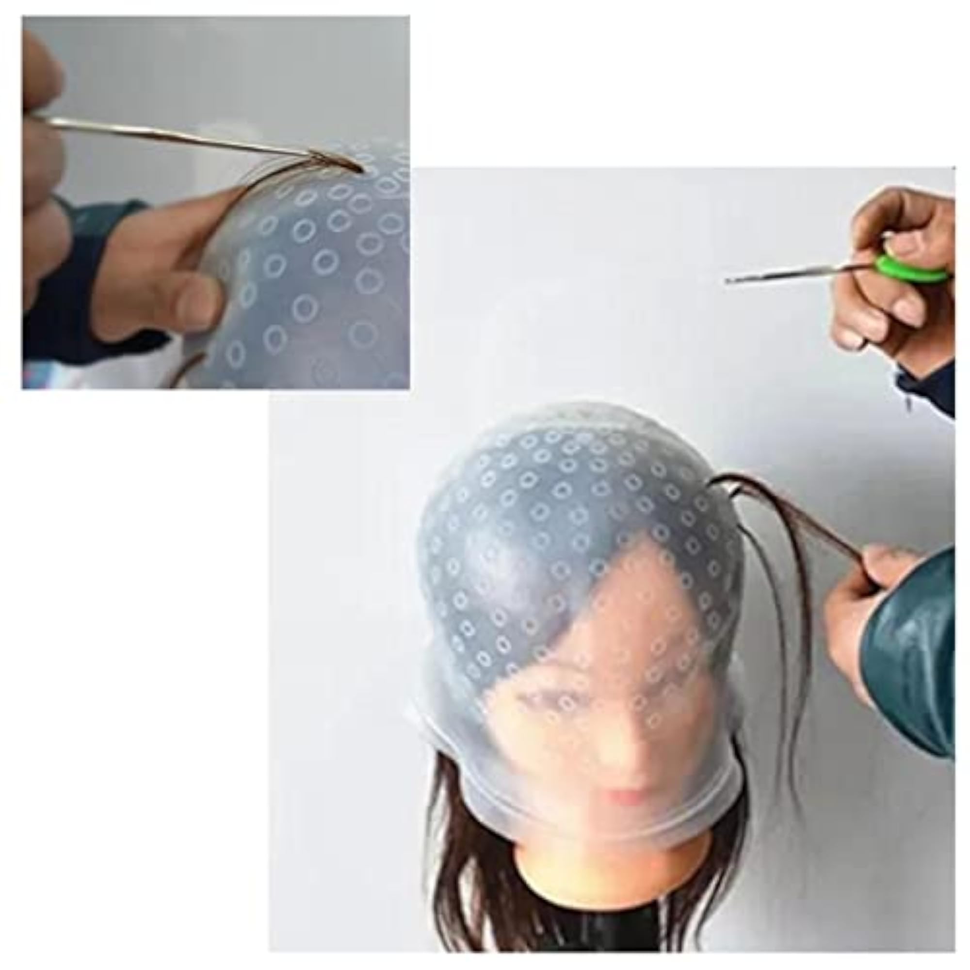 Reusable Salon Highlighting Dye Hair Coloring Frosting Cap