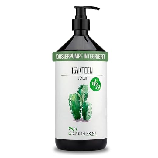 GREEN HOME LOVE NATURE®️ 1L Kakteen Dünger mit hohem Nährstoffgehalt - nachhaltiger Kaktus Dünger einfach zu dosieren - Made in Germany