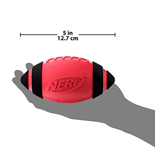 Nerf Dog Rubber Football Dog Toy with Interactive Squeaker, Lightweight, Durable and Water Resistant, 5 Inch Diameter… - Image 5