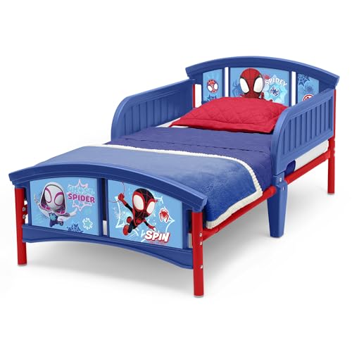 Image of Delta Children Plastic Toddler Bed, Spidey and His Amazing Friends