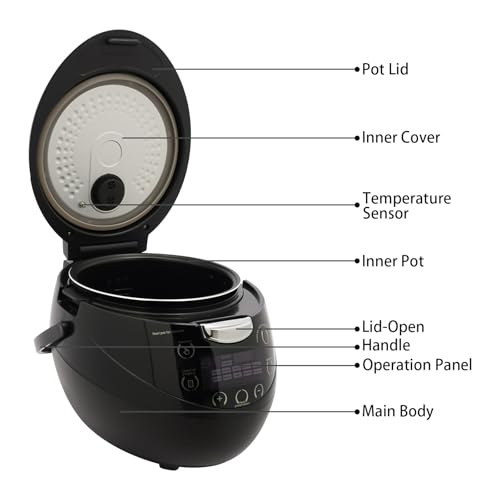 Commercial 6L Boba Maker Machine, 900W Automatic Pearl Cooker for Tapioca Pearls, Milk Tea, Dessert Stores, Restaurants, Non-Stick Pot with LED Display 110V