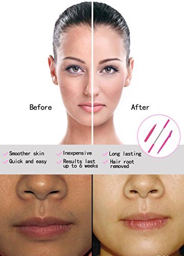 Hair Removal Spring, Kapmore Threading Hair Removal Removes Hair On The Upper Lip, Chin, Cheeks And Sideburns Including Facial Hair Epilator With Beauty Tweezers, Eyebrow Shaping Razor(Pink) (Pink) #TOP3