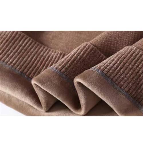 Chenille Sweater Men's Winter Plush Thickened Round Neck Loose Ones Piece Plush Warm Bottom Knitted Sweater(3X-Large)3