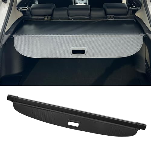 Motoforti Car Trunk Retractable Cargo Cover for Dodge Durango 11-21 7 Seater Rear Trunk Parcel Shelf Luggage Security Shield Shade, Canvas, Black Carbon Fiber Not for 5 Seater