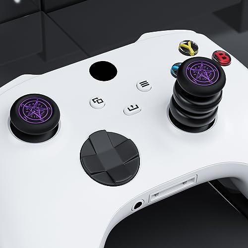 Image of NO FALLING OFF Thumbstick Extender & Silicone Grip Cover 2 Sets for Xbox Series X /S & Xbox One S /X Controller(Devil Purple)