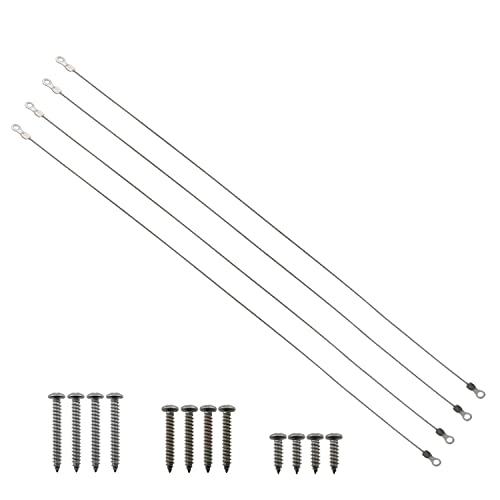 MEETOOT 4 x Ersatz-Deckelriemen mit Schrauben für Coleman oder Iglu-Kühler, Edelstahl-Kühlerteile, kunststoffbeschichtet, silberfarben Cover