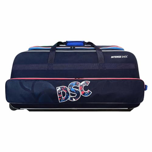 Image of DSC Intense Shoc Cricket Kit Bag with Wheels - Large Capacity Sports Equipment Travel Bag for Players