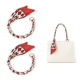 JYNVO 2 Manici per Borse in Seta – Accessori per Borse Uncinetto, Stile Elegante Francese, Ricambio Borse a Mano/Spalla, Regalo Carnevale/San Valentino