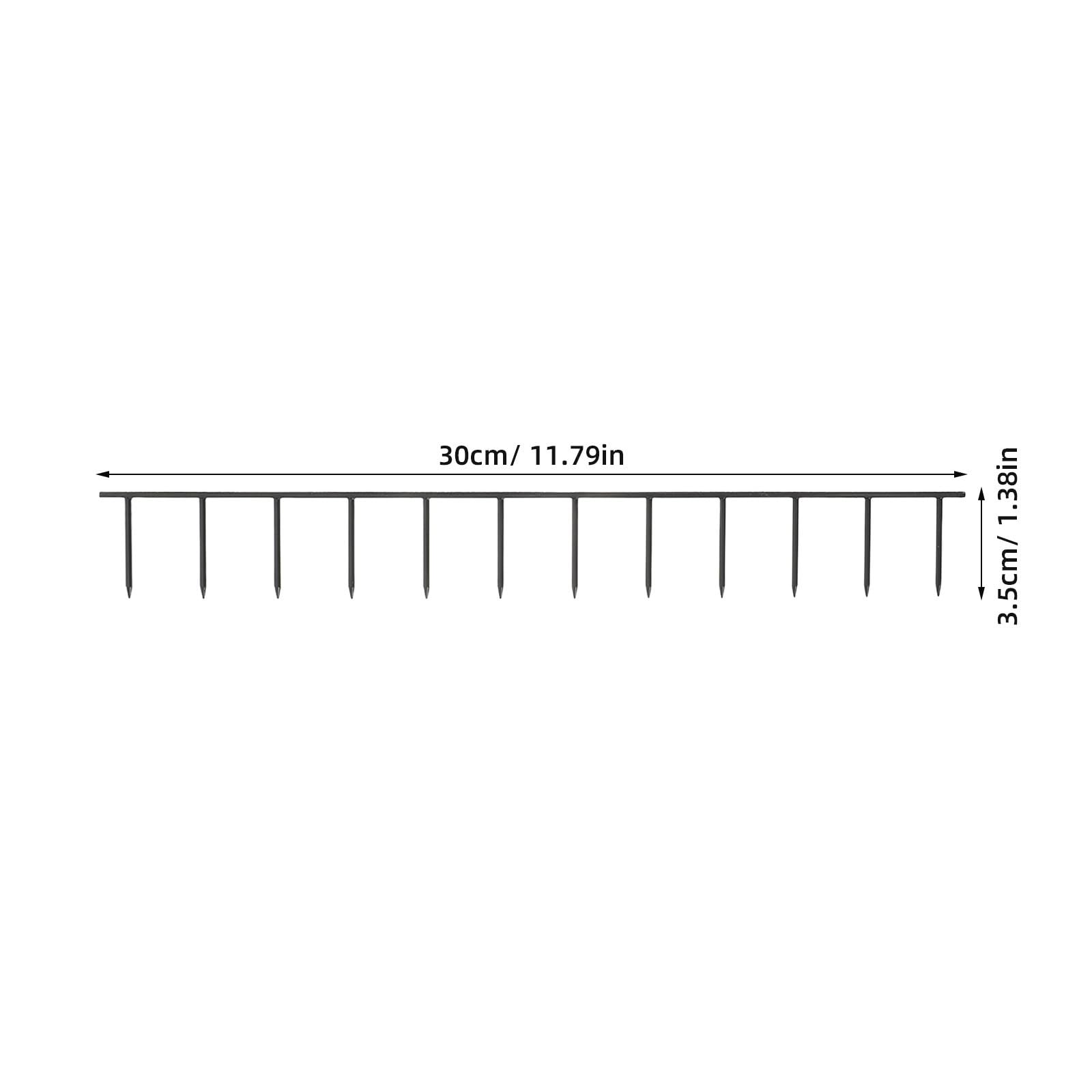 POPETPOP Tiras de Plástico Negro para Encuadernación de Documentos 12 Dientes, 30x3.5cm, 100 Piezas, Seguro y Montaje Rápido para Oficina y Escuela