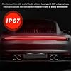48 LED Tailgate Light Bar, Triple Row LED Tail Light Strip with Red Brake White Reverse Lights, Bright Waterproof Rear Lights Bar Universal for Pickup Trucks SUV RV Van (White & Yellow & Red)