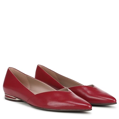 Image of Naturalizer Women's Havana Ballet Flat Hearts Flame Red Leather 9 W