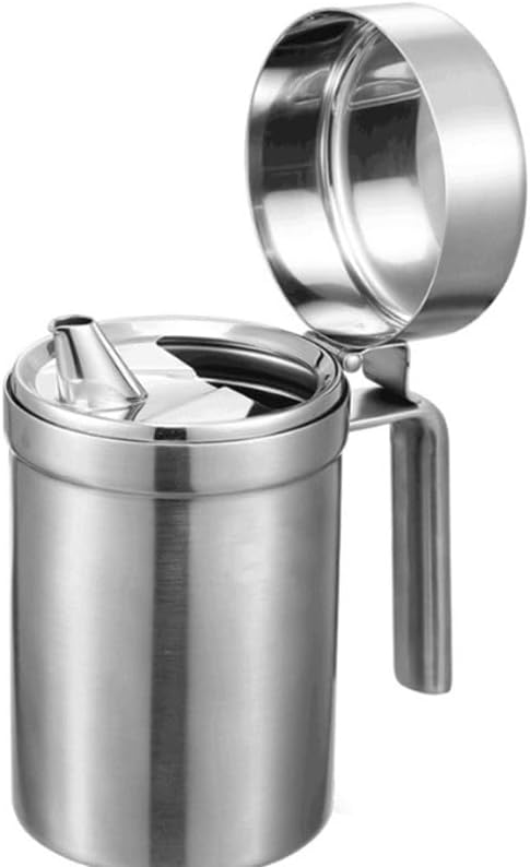 Stainless Steel Oil Pot Dust Proof Leak for Household Kitchen Lid