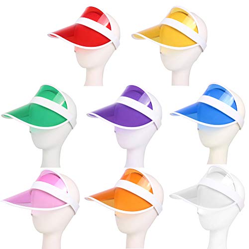 ink2055 Girls Hats Fashion Summer Outdoor Sports Sun Protection Cap Hat Unisex Clear Plastic Visor Hat3