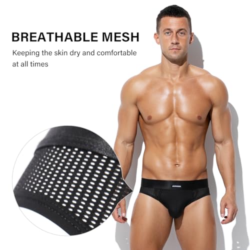 Arjen Kroos Men's Sexy Bikini Briefs Underwear Breathable Cool Silky Mesh Underwear2
