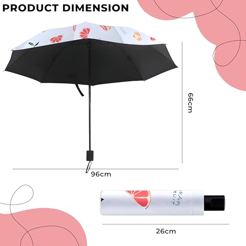 Image of Kraptick Printed Travel Umbrella for Rain, UV, Wind Proof, Water-Proof Umbrella for Men /Women /Boys /Girls /Kids (UMBR-02)
