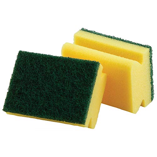 Libman Commercial 64 Sponge Scrubbers, 4" x 3", Synthetic (Pack of 6)