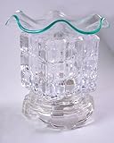 Clear Glass Electric Oil Warmer - 'Cubed' style