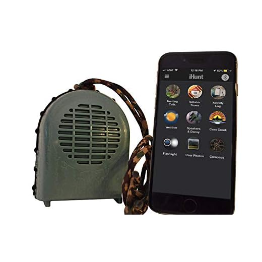 iHunt XSB Electronic Game Call & Bluetooth Speaker Combo, EDIHXSB, FREE App with 750 Game Calls, Compact Rugged Design