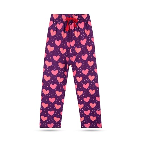 Image of T2F Girls Regular Fit Cotton Printed Track Pants (Pack of 5)