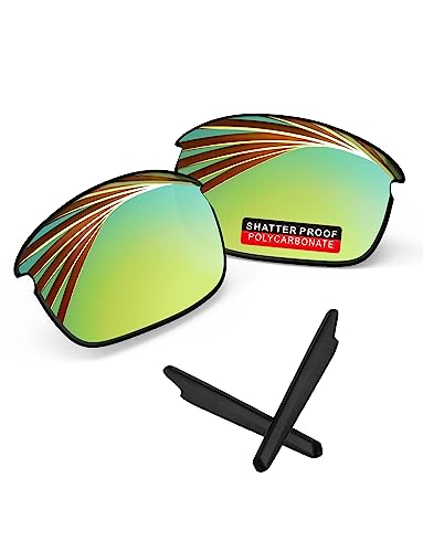 Image of PRO+ Polycarbonate Replacement Lenses & Ear Socks for Oakley Bottle Rocket OO9164 Sunglass