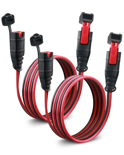 Image of GC004 X-Connect Extension Cable for NOCO, 16AWG 5FT 2-Pack | Heavy duty automotive wire harness, quick release connector, fits Genius smart battery chargers, not for Boost jump starters